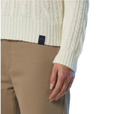 Maglione donna girocollo a trecce