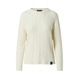 Maglione donna girocollo a trecce