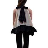 Top donna asimmetrico con nodo