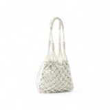 Borsa donna a spalla piccola con micro strass