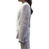 Giacca donna con ricami San Gallo
