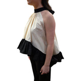 Top donna asimmetrico con nodo