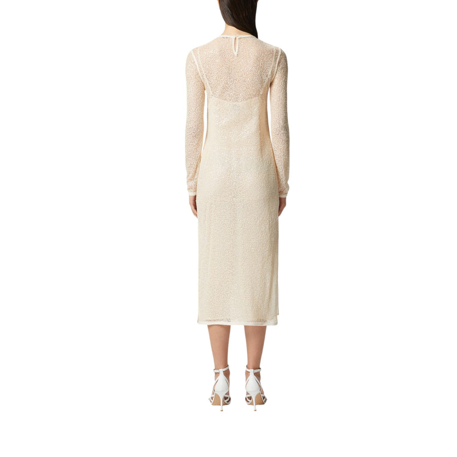 Abito donna midi rete paillettes