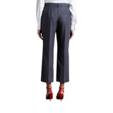 Pantaloni di flanella a gamba dritta