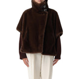 Cappa donna effetto pelliccia