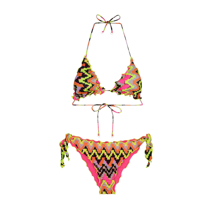 Bikini triangolo e slip nodi regolabile frou frou ethos donna