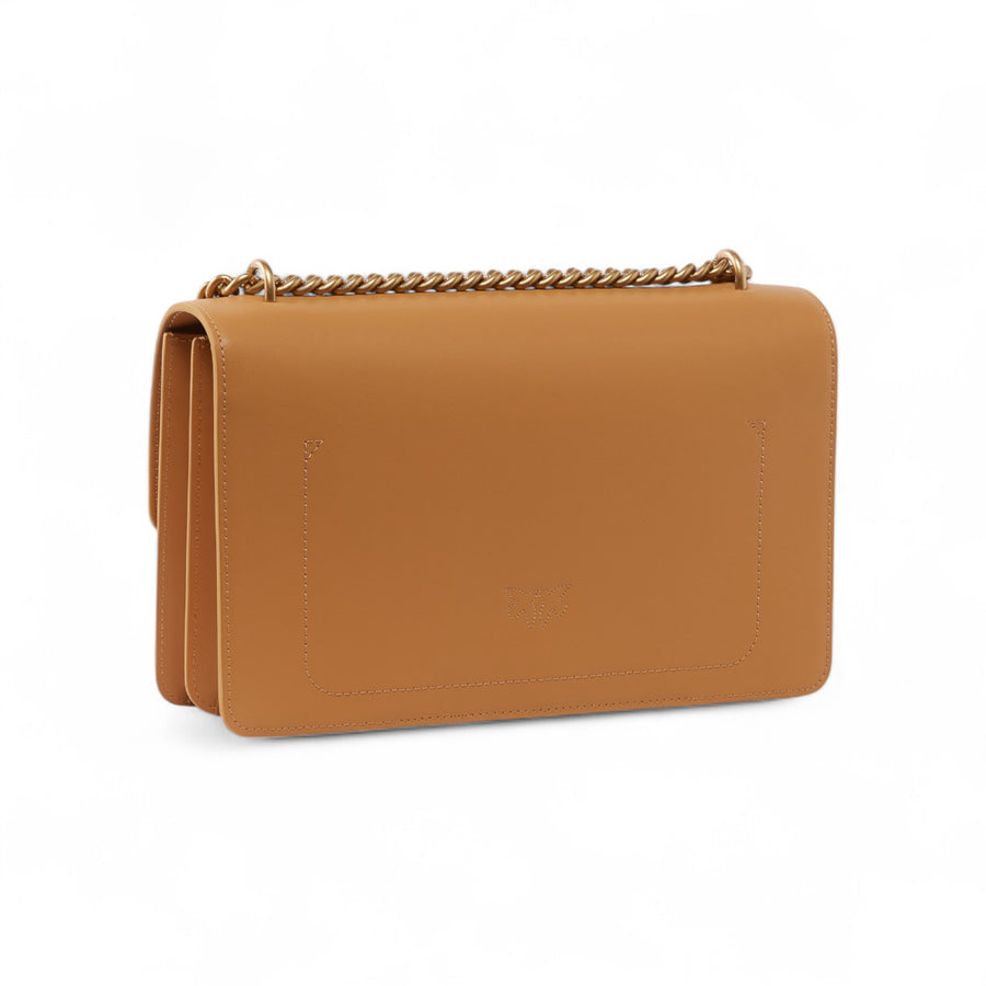 Borsa Love Bag in pelle liscia con tracolla a catena