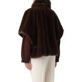 Cappa donna effetto pelliccia