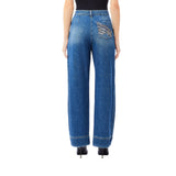 Jeans donna a gamba ampia