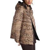 Piumino donna reversibile animalier