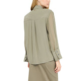 Giacca donna overshirt in gabardina