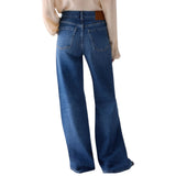 Jeans donna flare con bandana