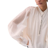 Blusa donna con ricami gioiello
