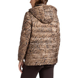 Piumino donna reversibile animalier