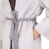 Cappotto donna corto reversibile in montone sintetico