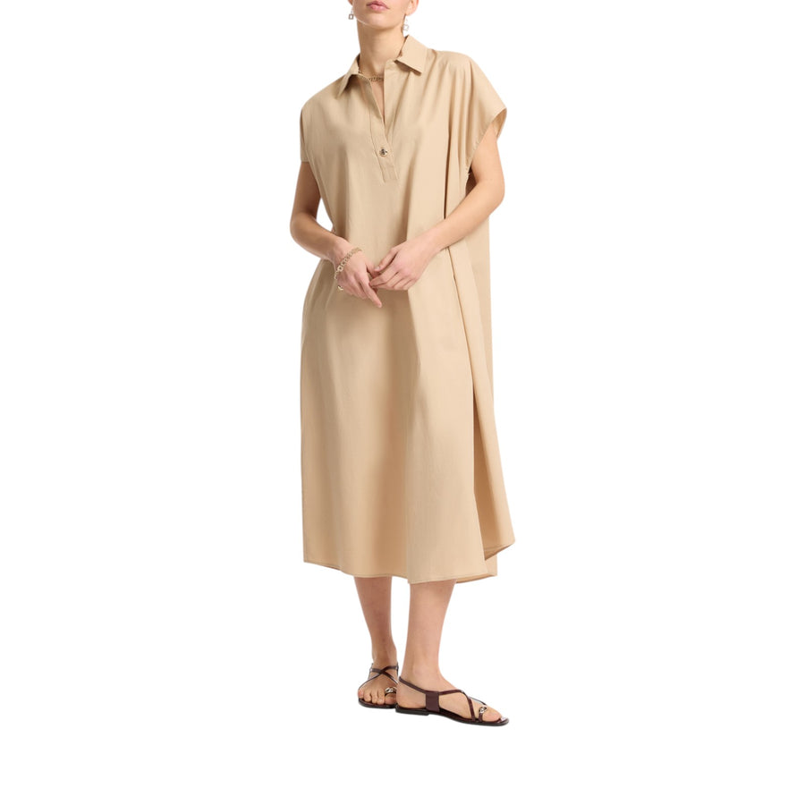Abito donna midi in popeline