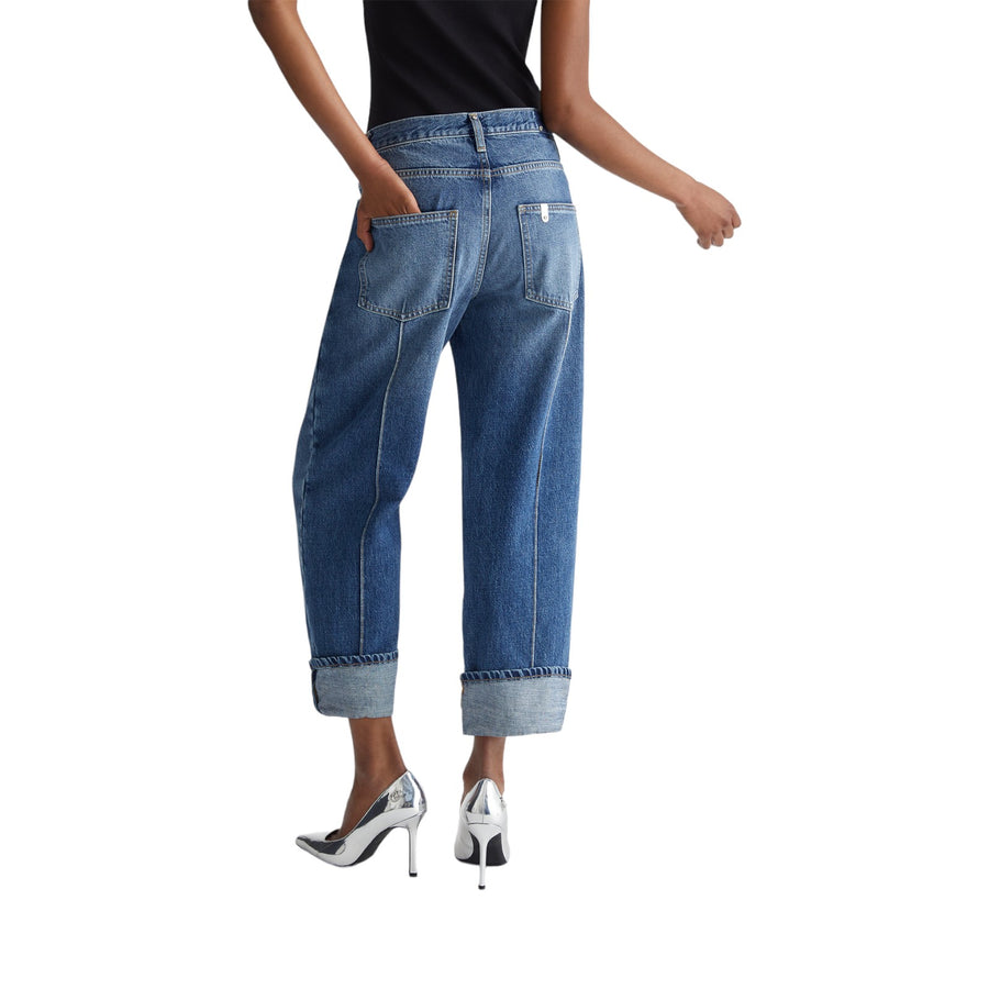 Jeans donna straight cropped