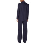 Giacca donna in fresco lana gessato