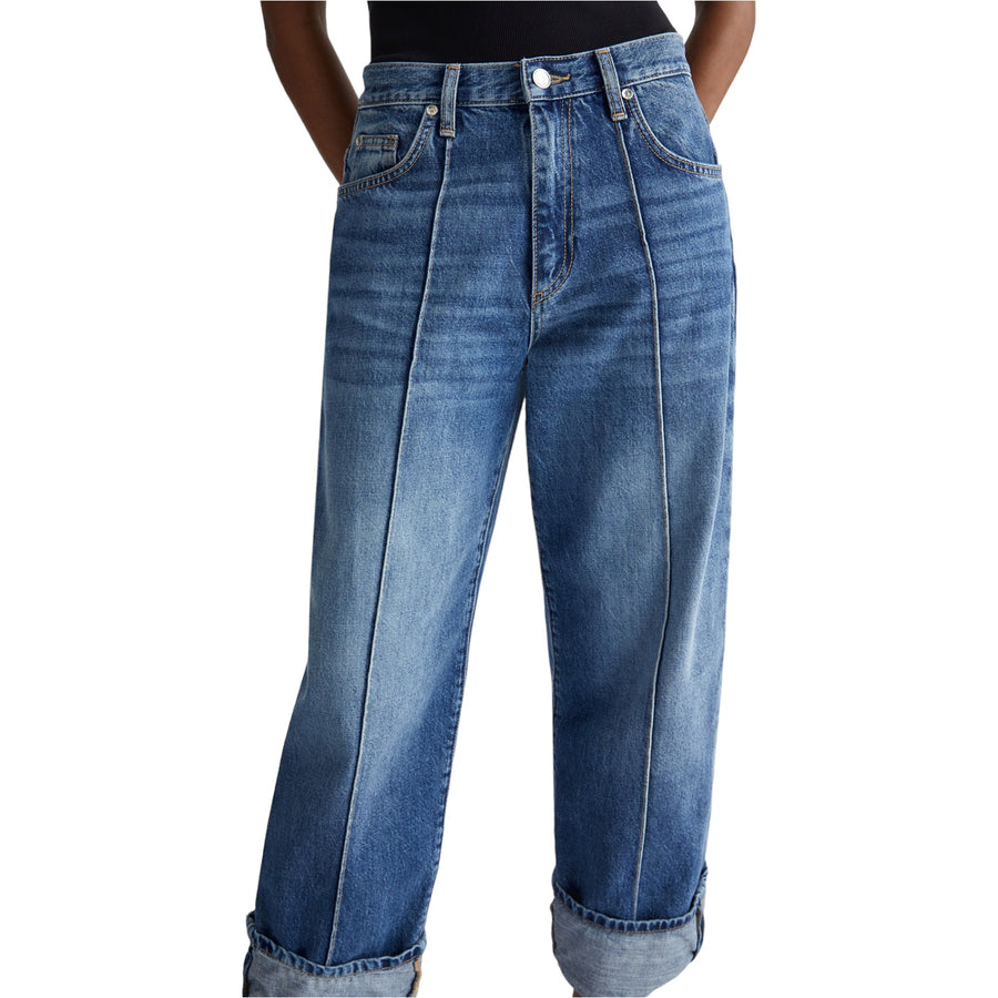 Jeans donna straight cropped