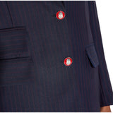 Giacca donna in fresco lana gessato