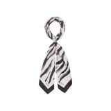 Foulard donna grande con stampa zebrata