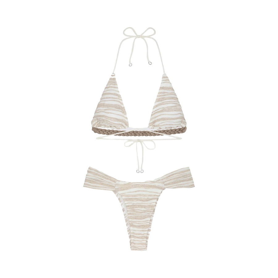 Bikini donna triangolo alto e slip fisso twist