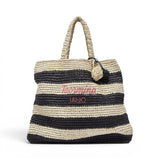 Tote bag donna media a righe