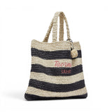 Tote bag donna media a righe