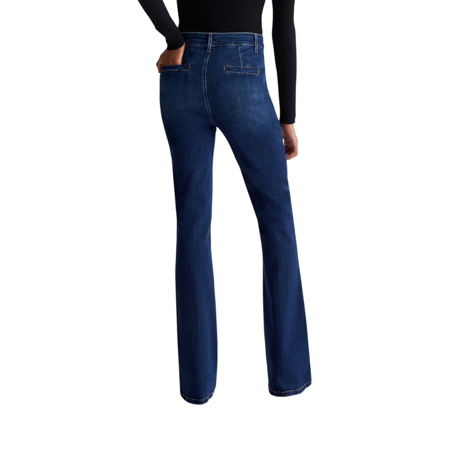 Jeans donna flare in cotone stretch