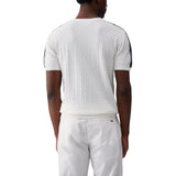T-shirt uomo in maglia jacquard