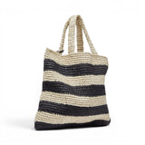 Tote bag donna media a righe