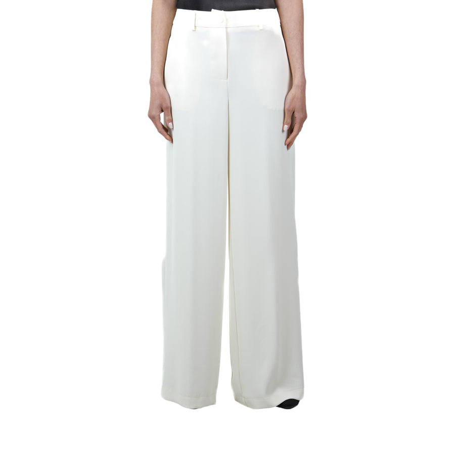 Tailleur donna pantalone fluido e giacca slim-fit