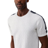 T-shirt uomo in maglia jacquard