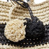 Tote bag donna media a righe