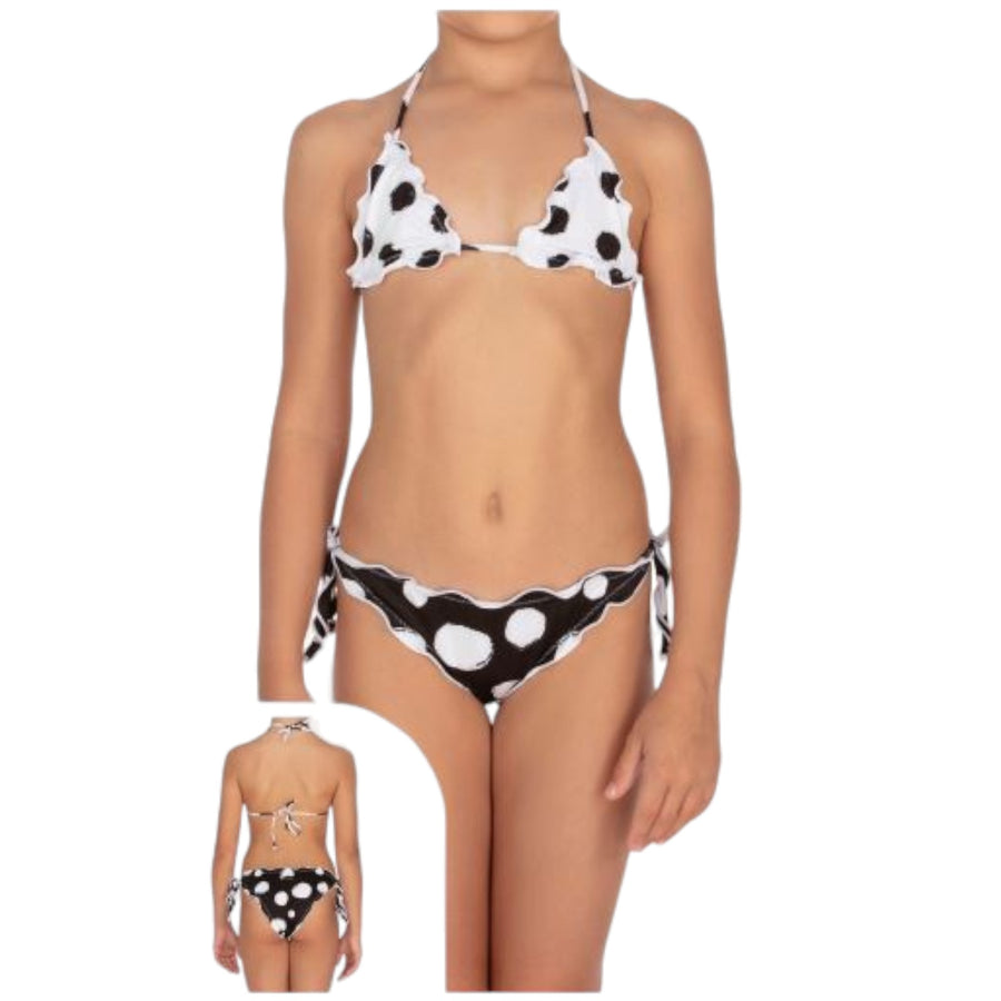 Bikini triangolo con slip regolabile bimba