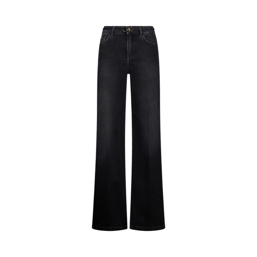 Jeans donna flare con cintura