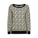 Maglia donna dalla stampa geometrica