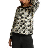 Maglia donna dalla stampa geometrica