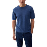 T-shirt uomo in maglia jacquard