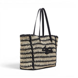 Tote bag donna media in paglia