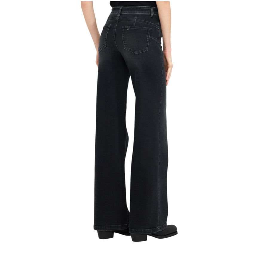 Jeans donna flare con cintura