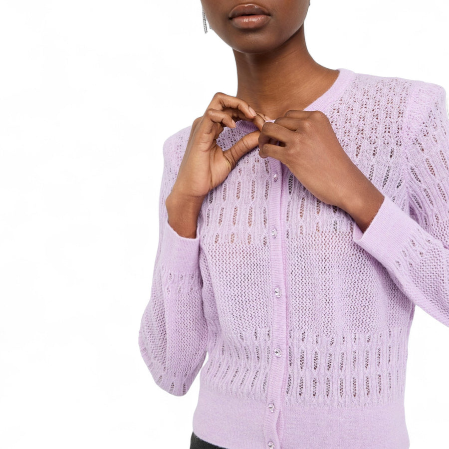 Cardigan donna in lana e alpaca
