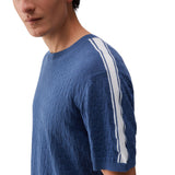 T-shirt uomo in maglia jacquard