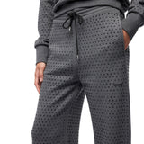 Pantaloni donna in felpa full strass