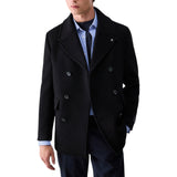 Cappotto uomo caban in lana e cashmere