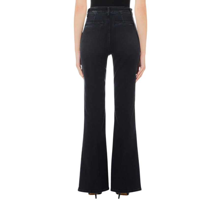 Jeans donna flare in cotone stretch