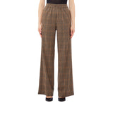 Pantaloni donna in tessuto a quadri