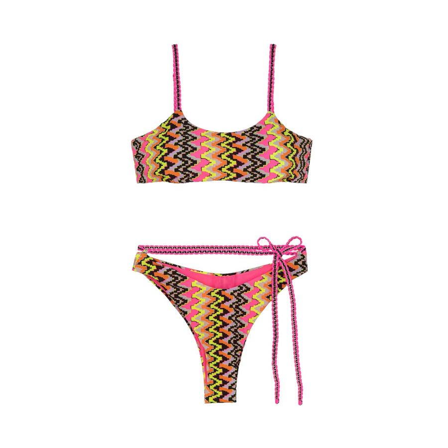 Bikini top e slip americano fisso ethos donna