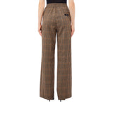 Pantaloni donna in tessuto a quadri