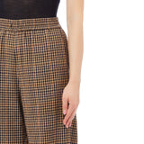 Pantaloni donna in tessuto a quadri